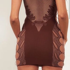 POSTER GIRL bodycon cut out mini dress